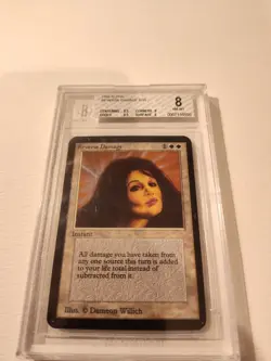 Alpha Reverse Damage PSA 8 Graded Magic MTG (5410) -magicgraders- - Image 1