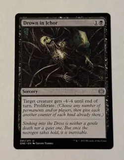 MTG Drown in Ichor - Phyrexia All Will Be One LP - Image 1
