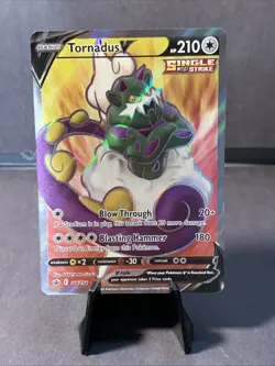 Pokemon TCG Tornadus V Chilling Reign Holo Full Art Ultra Rare Card #184/198 MP - Image 1