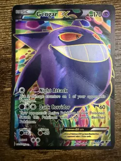 Gengar EX Full Art Ultra Rare Holo 114/119 XY Phantom Forces 170 HP Pokemon TCG - Image 1