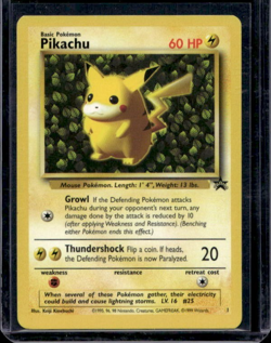 #1 Pikachu WOTC Black Star Promo Red Cheeks Vintage Pokemon - Image 1