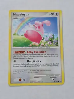 2009 Pokemon, Platinum #76/127 Happiny Lv. 5 Common - Image 1