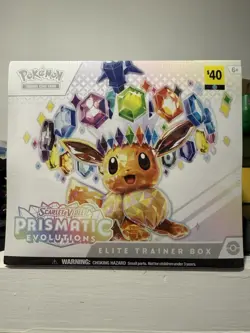 Pokemon Eevee Prismatic Evolutions Elite Trainer Box 2024 English TCG - Image 1
