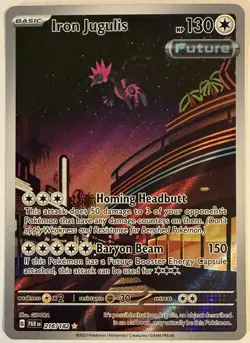 Iron Jugulis Pokemon (2023) Paradox Rift 216/182 Near Mint - Image 1