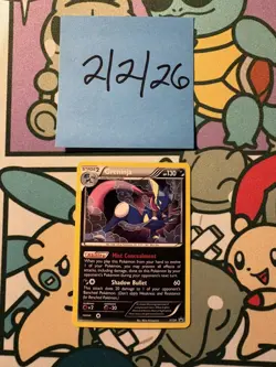 Pokemon TCG Greninja XY Black Star Promo Holo Card XY24 LP - Image 1