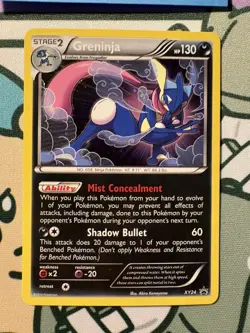 Pokemon TCG Greninja XY Black Star Promo Holo Card XY24 LP - Image 3