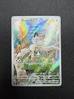 Pokemon ME02: Phantasmal Flames Meowth (IR) #106/094 (Holo) NM - Image 1