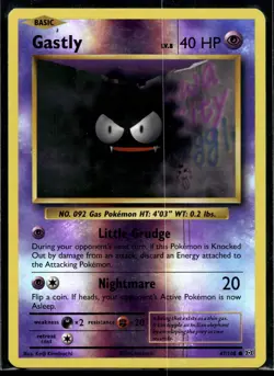 2016 Pokemon XY Evolutions 47 Gastly Reverse Foil NM - Image 1