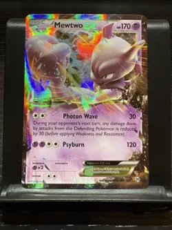 Pokemon Mewtwo EX Ultra Rare XY Breakthrough 61/162 LP - Image 1