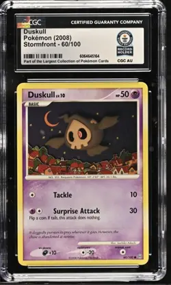 GUINNESS WORLD RECORD 1 OF 1 Duskull Pokemon (2008) Stormfront - 60/100 - Image 1