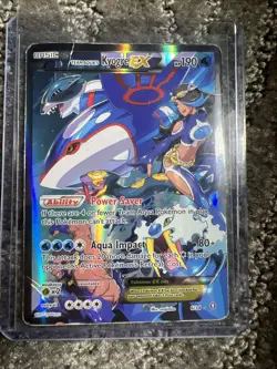 Pokemon XY 2015 Double Crisis Full Art Team Aqua's Kyogre EX 6/34 - Image 1