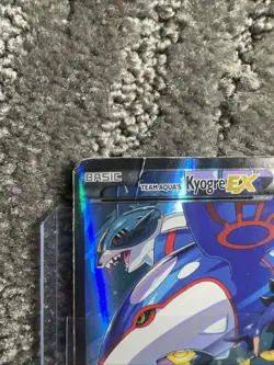 Pokemon XY 2015 Double Crisis Full Art Team Aqua's Kyogre EX 6/34 - Image 3