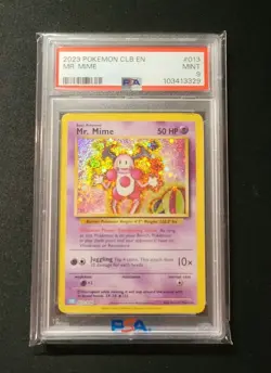 PSA 9 Pokemon 2023 MR. MIME #013 Blastoise CLB 013/034 English EN - Image 1