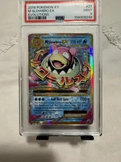 Pokemon TCG: M Slowbro EX 27/108 XY Evolutions PSA 9 Mint - Image 1