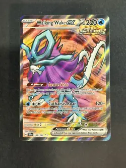 Pokemon Walking Wake ex 189/162 Temporal Forces Full Art Ultra Rare Holo (NM) - Image 1
