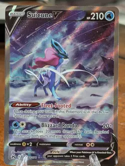 2023 Pokemon SWSH Crown Zenith Suicune V Galarian Gallery #GG38/GG70 - Image 1