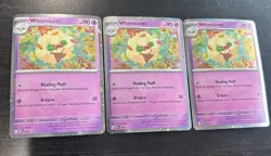 Pokemon Whimsicott #019 Phantasmal Flames Black Star PROMO Lot Of 3 - Image 1