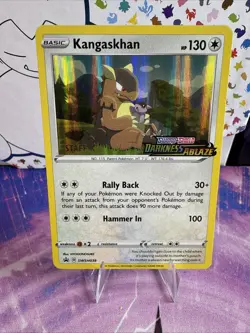 Pokemon - 2020 - Darkness Ablaze - Kangaskhan - Prerelease Staff Promo - SWSH038 - Image 1