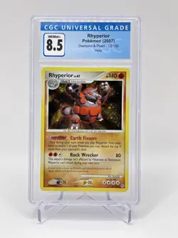 Pokemon TCG Diamond & Pearl Rhyperior Holo 12/130 CGC 8.5 - Image 1
