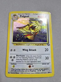 Pokemon TCG Pidgeot Jungle 8/64 Holo Unlimited Holo Rare - Image 1
