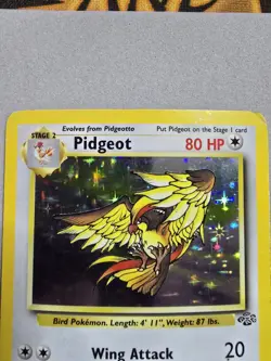 Pokemon TCG Pidgeot Jungle 8/64 Holo Unlimited Holo Rare - Image 2