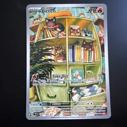 Pokemon Litten - Illustration Rare Holo SV05: Temporal Forces 2024 167/162 NM - Image 1