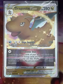 Pokemon Dragonite VSTAR 050/078 Pokemon GO Ultra Rare Holo English - Image 1