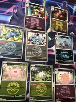 Pokemon Ascended Heroes Lot 8 Love Ball Rocket Ball Reverse Holo Lot Of 8 - Image 1