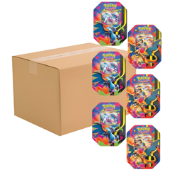 Pokemon TCG Mega Charizard ex Tins - WHOLESALE Carton Box (6pk) - Presale 02/20 - Image 1