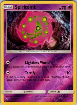 Spiritomb 53/156 SM - Ultra Prism Pokemon TCG LP-NM - Image 1