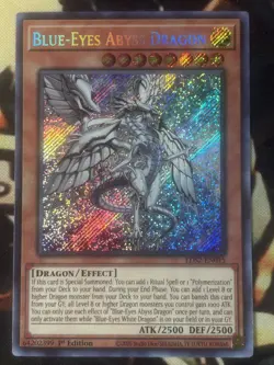 Yugioh: Blue-Eyes Abyss Dragon - LDS2-EN015 - Secret Rare - 1st Edition - NM - Image 1