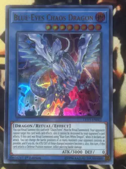Yugioh: Blue-Eyes Chaos Dragon - LED3-EN001 - Ultra Rare - 1st Edition - NM - Image 1