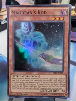 YuGiOh! Magician's Rod TDIL-EN019 Super Rare 1st Ed - Image 1