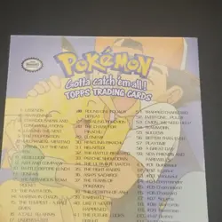 Checklist - TOPPS BLUE Logo - The First Movie - NON-Holo - POKEMON CARD - NM/LP - Image 5