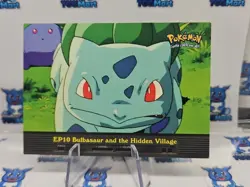 Pokemon Topps TV Animation EP10 Bulbasaur And The Hidden Village Blue Logo LP - Image 1