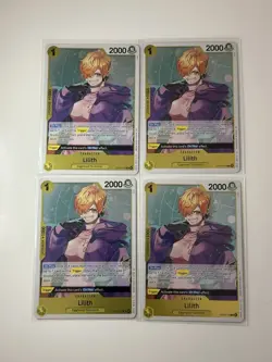 Lilith OP13-113 Carrying On His Will 4 Foil Card Play Set Lot One Piece - Image 1