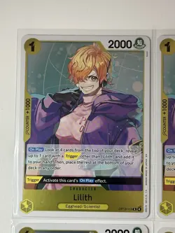 Lilith OP13-113 Carrying On His Will 4 Foil Card Play Set Lot One Piece - Image 2