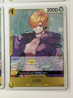Lilith OP13-113 Carrying On His Will 4 Foil Card Play Set Lot One Piece - Image 5