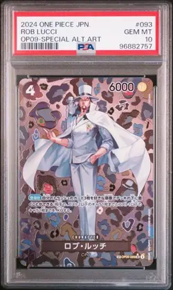 Special Alternate Art Rob Lucci One Piece 2024 OP09 Japanese SP OP05-093 PSA 10 - Image 1