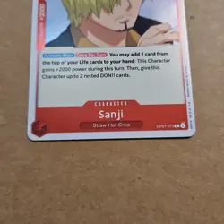 Sanji OP01-013 R Romance Dawn English One Piece NM Foil TCG CCG - Image 5