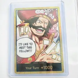 Gol D. Roger Gold Foil DON!! OP-13 - One Piece English Carrying On His Will - NM - Image 1