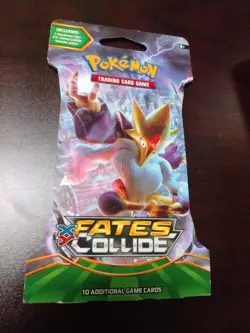Pokemon TCG: Fates Collide Trading Cards - Pack of 10 820650801143 - Image 1