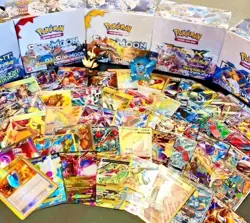 Pokemon Card Lot 100 OFFICIAL TCG Cards + Ultra Rare | VMAX GX EX VSTAR OR V! - Image 1
