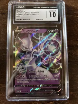✨CGC Gem Mint 10 Mewtwo V 050/172 Vstar Universe Holo Japanese 2022 Pokemon ✨ - Image 1