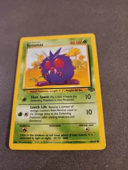 Venonat 63/64 Jungle Unlimited WOTC Pokemon Card 1999 Near Mint - Mint a2 - Image 1