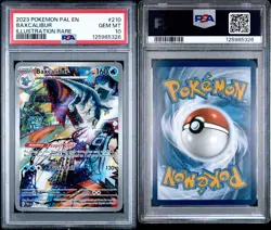 2023 POKEMON PAL EN-PALDEA EVOLVED ILLUSTRATION RARE #210 BAXCALIBUR PSA 10 - Image 3