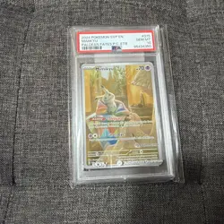 Pokemon Paldean Fates POKEMON CENTER ETB Promo SVP #075 Mimikyu PSA 10 PC Stamp - Image 1
