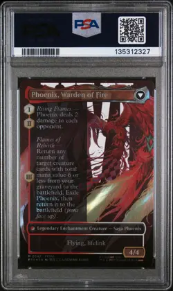 MTG Final Fantasy Joshua Phoenix's Dominant Surge Foil PSA 10 Phoenix Warden - Image 2
