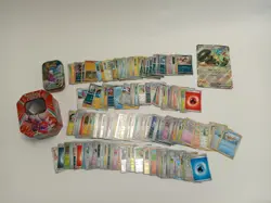 Pokemon Card Bundle with Tins and Cyclizar EX Holo Rare Card - Image 1