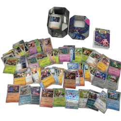 Pokemon Card Bundle with Tins, Holos, Rares, and EX Cards 100+ Cards Collection - Image 1